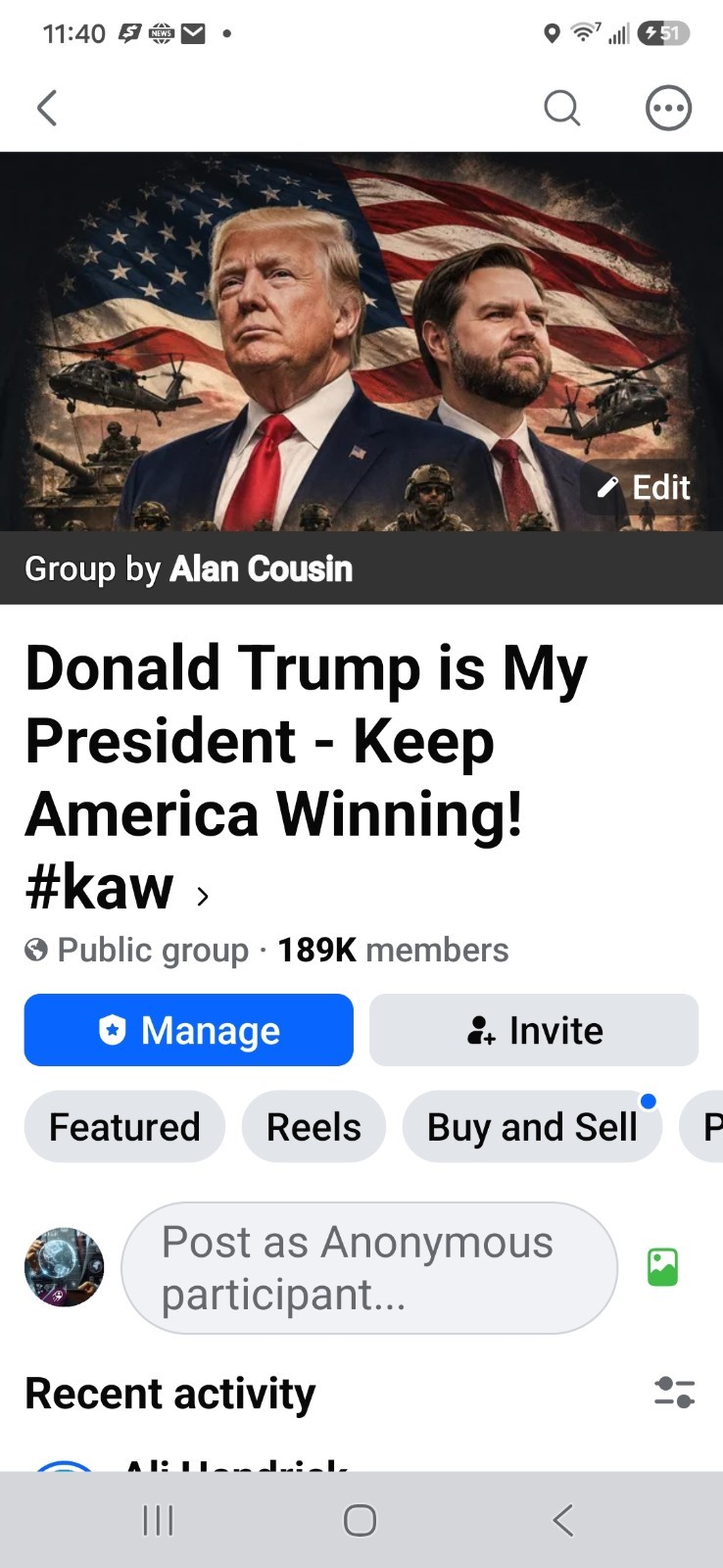 Have Your Video FEATURED ON TRUMP Facebook Group 189k members For 3 Months