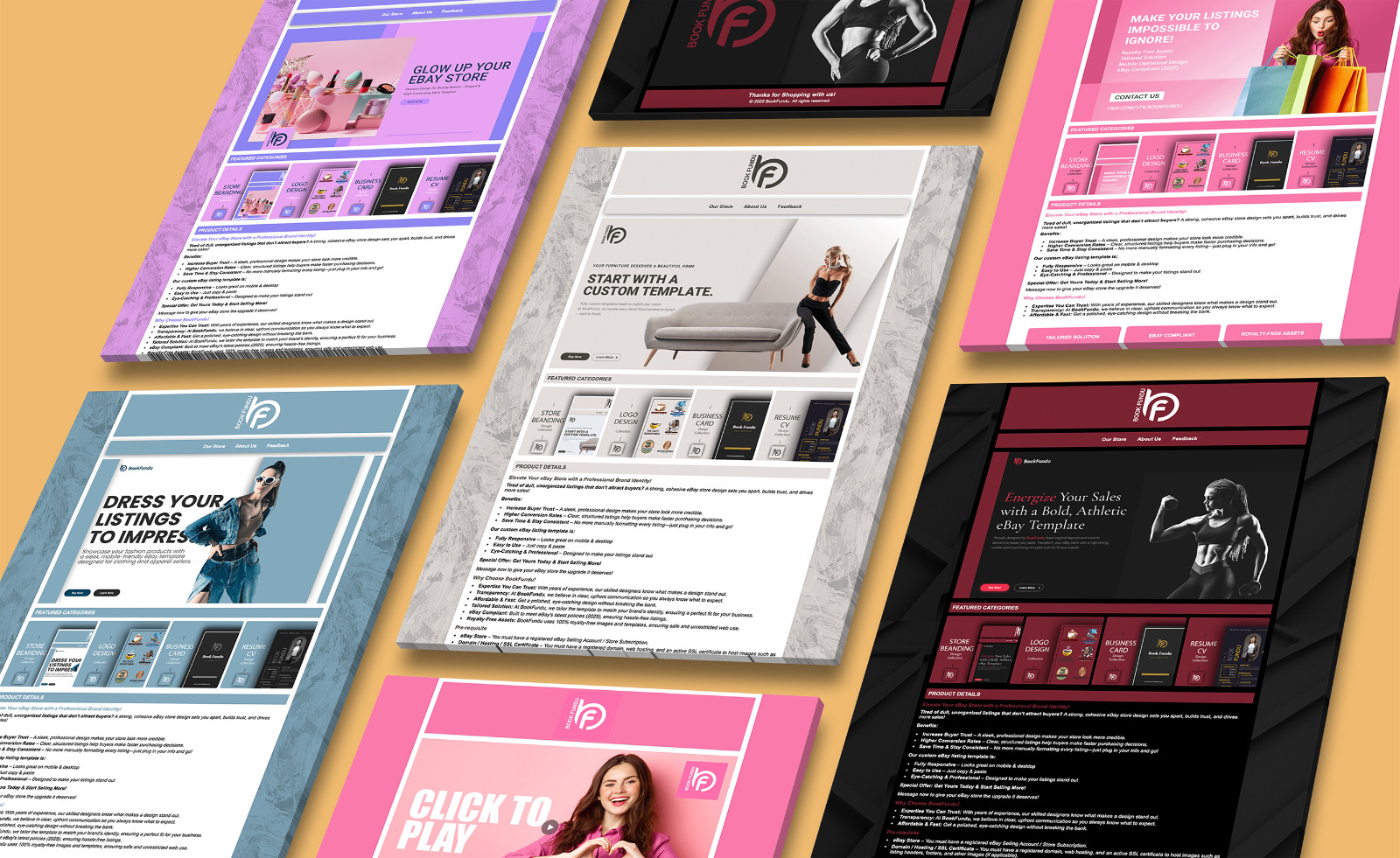 Bespoke eBay Template & Store Design for Luxury Fashion Brands – BookFundu