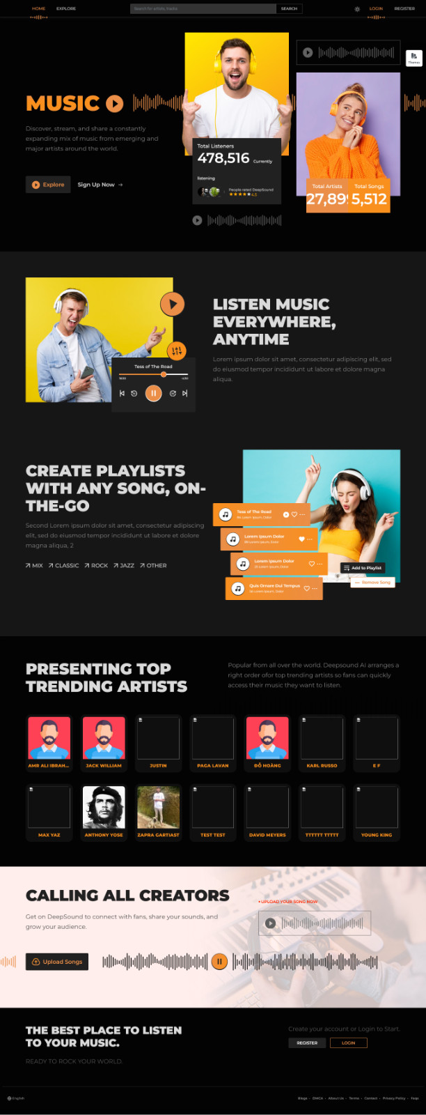 Soundra – Music Sharing & Streaming PHP Platform | SaaS Ready | Full Source Code