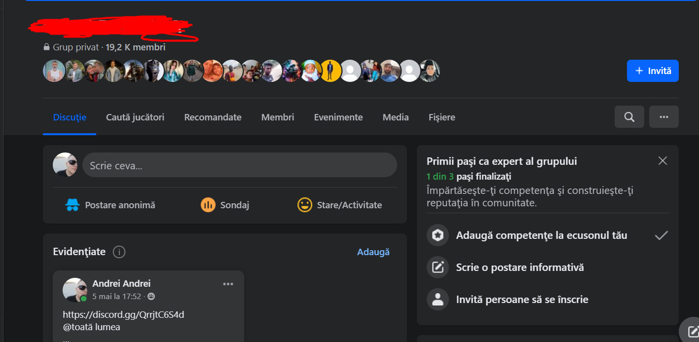 Facebook Group (19.2k members)